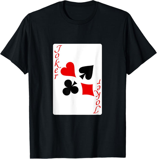 funny halloween shirt 2025 Joker   Playing Card Costume