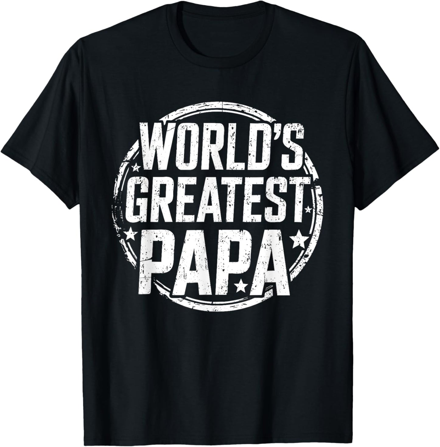 World's Greatest Papa Shirt Best Grandpa Men Fathers Day