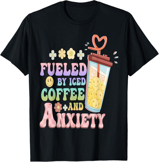 Anxious Person Fueled By Iced Coffee And Anxiety Overthinker