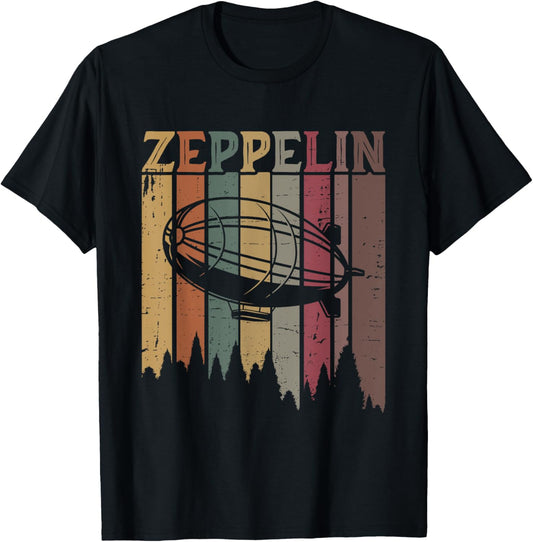 Retro Zeppelin 70s 80s Dirigible Airship Zepelin Zepplin