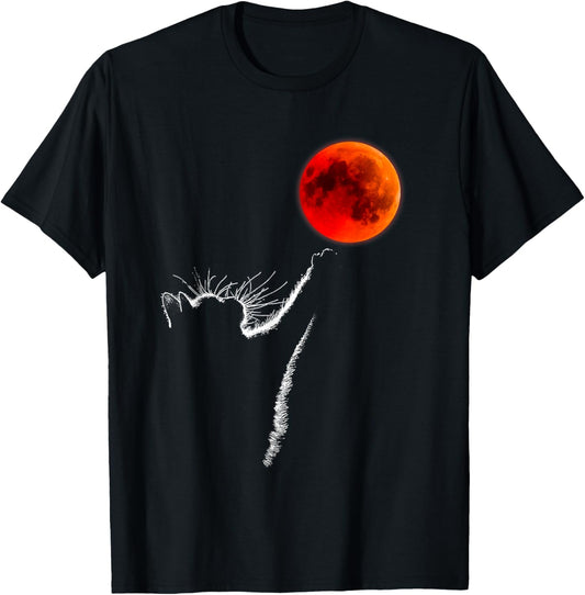 Curious Cat Meets the Blood Moon Lunar Eclipse 14 March 2025
