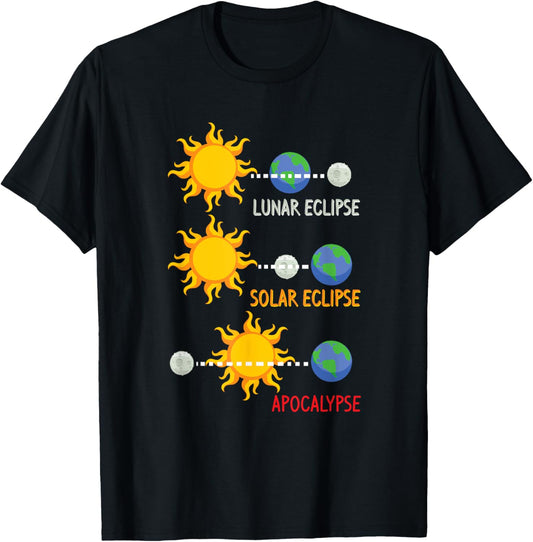 Lunar Eclipse Solar Eclipse Apocalypse Funny Shirt