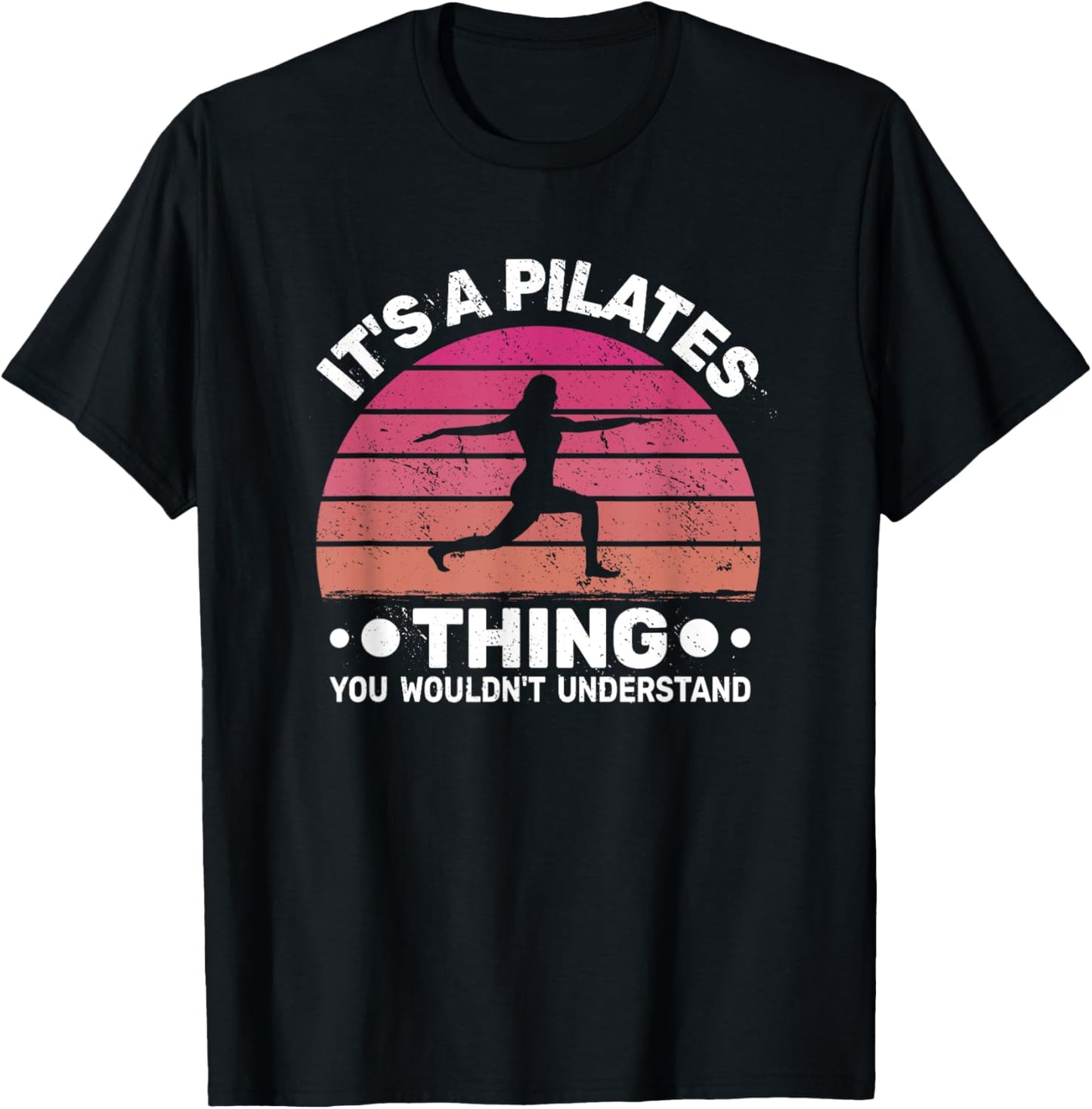 Pilates Fitness Exercise for Women   It's a Pilates Thing T Shirt   Black   Small   Short Sleeve   V Neck   Regular Fit   Cotton Blend   Women's Fitness