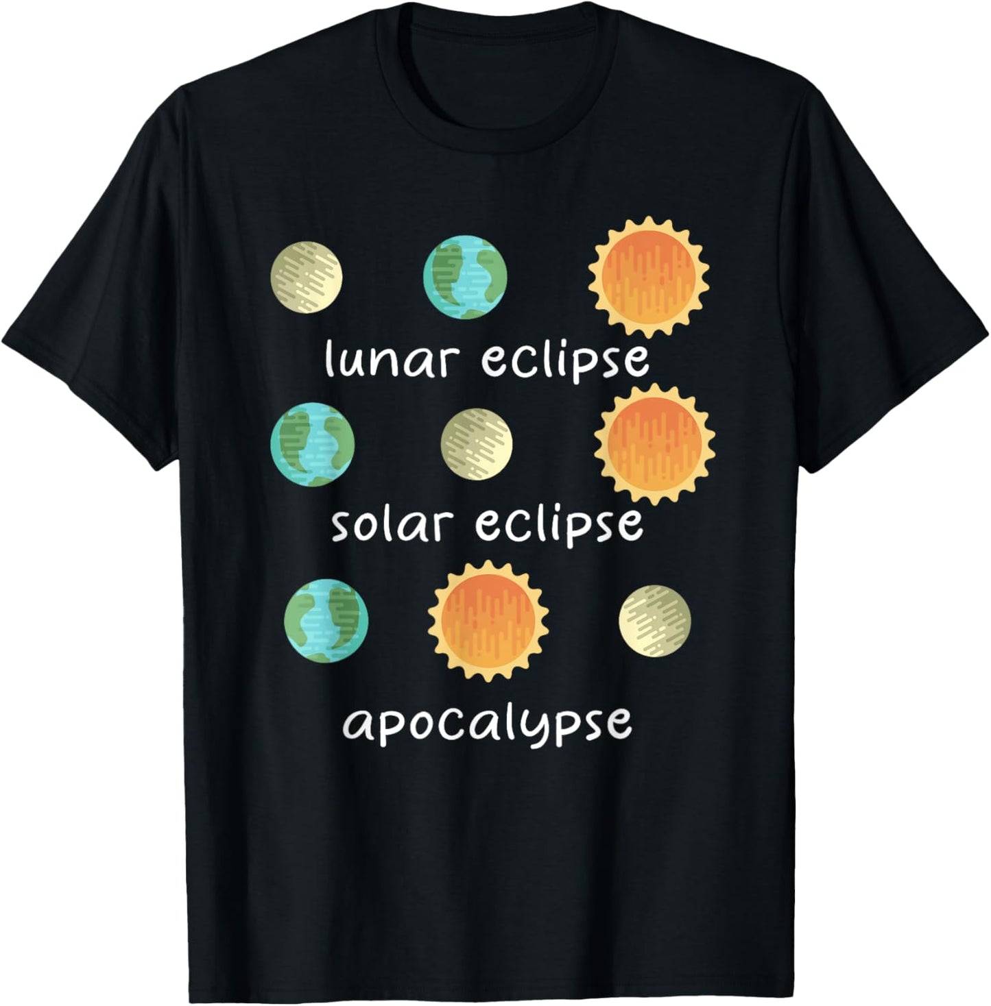 Three Eclipse To Learn   Science Teacher Space Men Women Kids