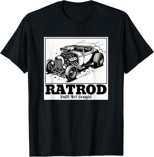 Ratrod Built Not Bought Cartoon Panel Style