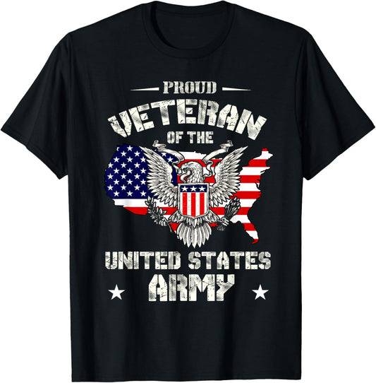 Proud Veteran of the US Army   USA Flag Soldier Veteran