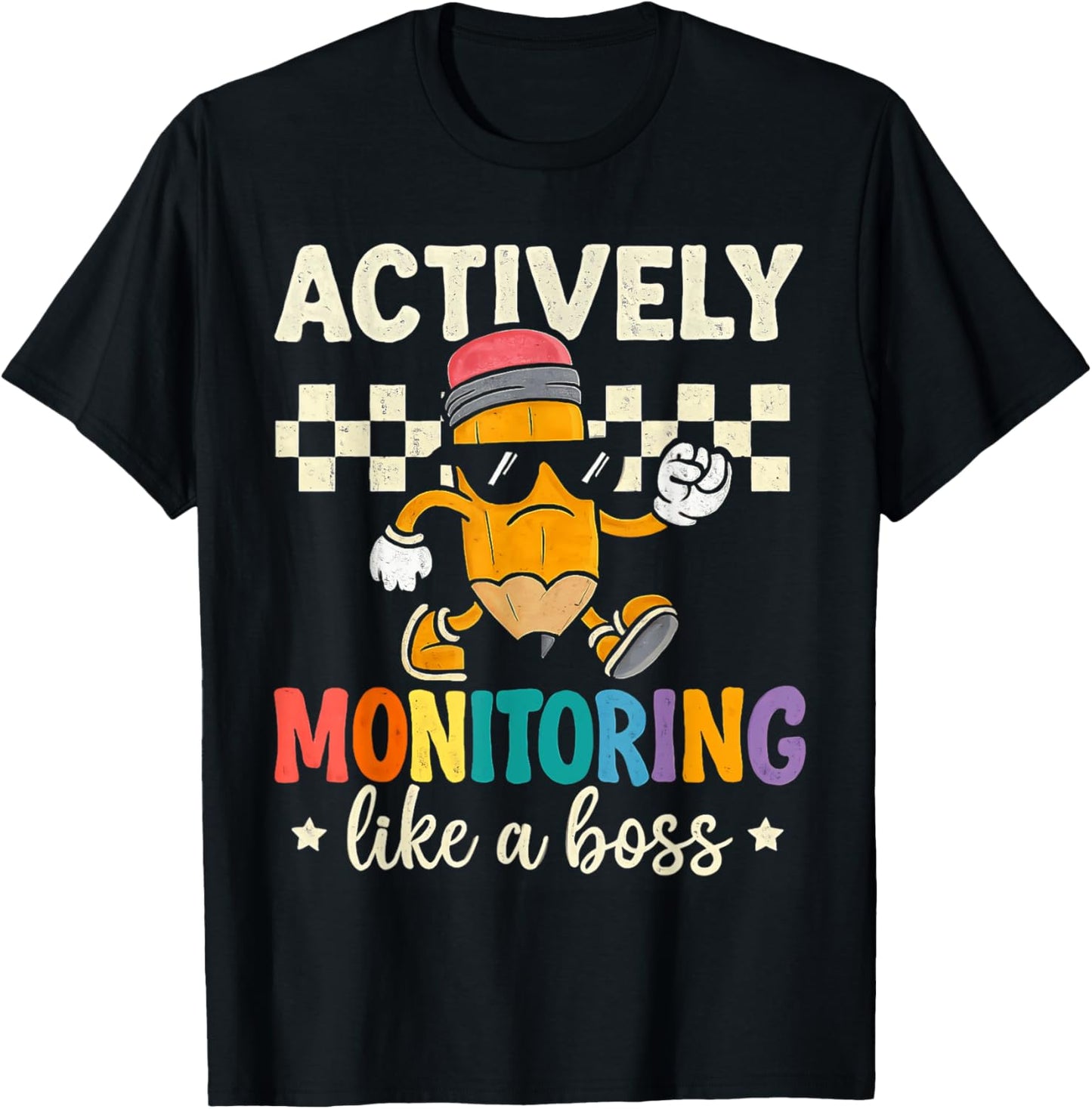 Actively Monitoring Like A Boss Funny Teacher Test Day Gifts