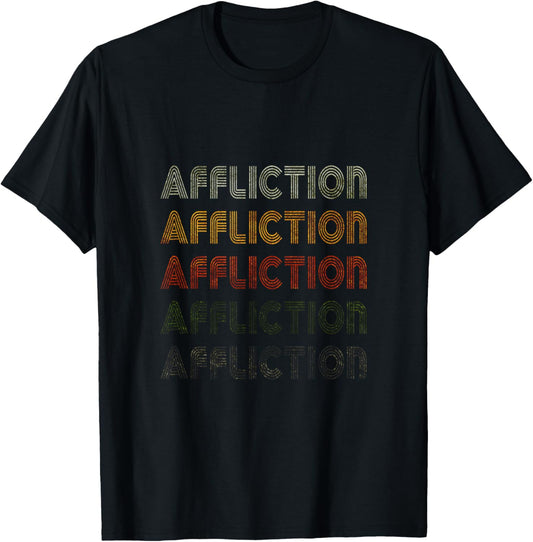 Love Heart Affliction Tee Grunge Vintage Style Black