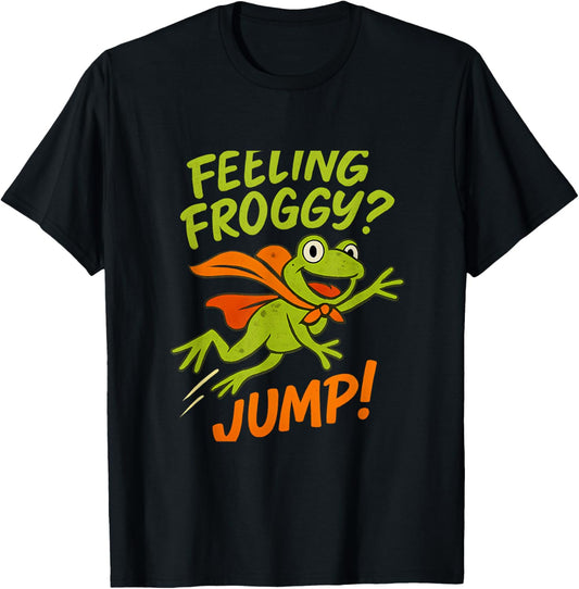 Funny Frog Superhero Jump Design for Exotic Pet Fans