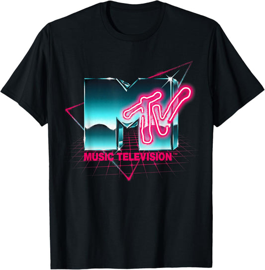 Mademark x MTV   Retro 80's Chrome Effect Neon Colors Vintage MTV