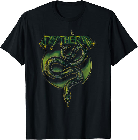 Harry Potter Slytherin Vintage Rock Band Style Logo