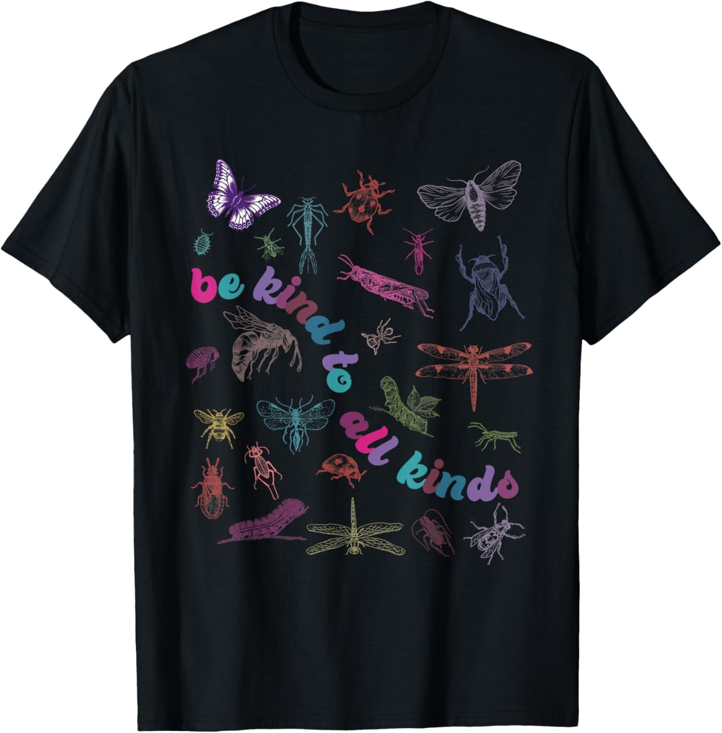 Be Kind To All Kinds Retro Graphic Vintage 90s Butterfly