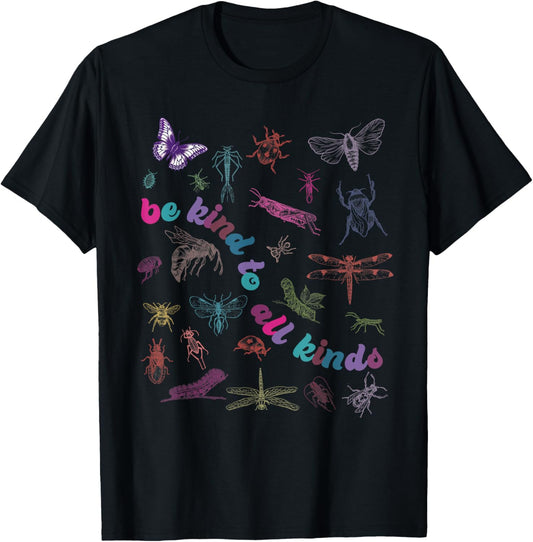 Be Kind To All Kinds Retro Graphic Vintage 90s Butterfly