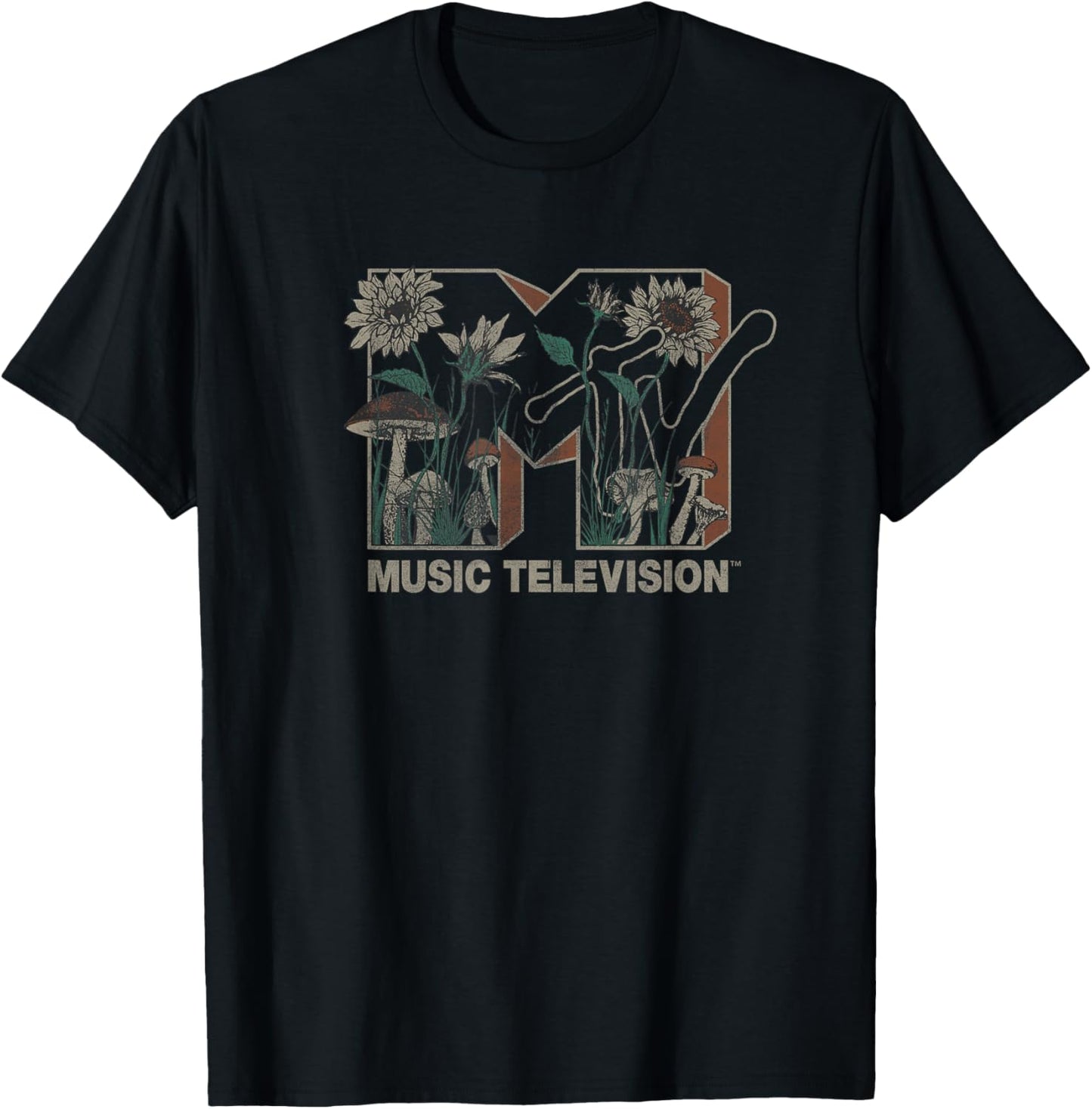 MTV Music Television Wild Flower Mushrooms MTV Logo