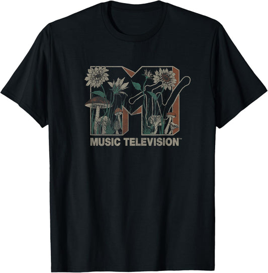 MTV Music Television Wild Flower Mushrooms MTV Logo