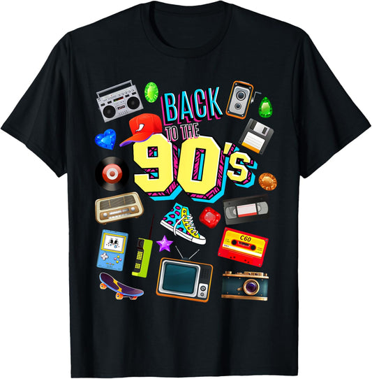 Men's Women's Kids Vintage Retro Back To 90's Graphic Design