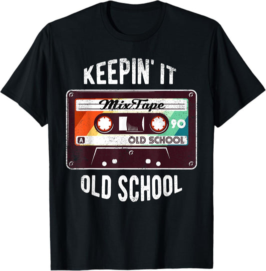 Old School Hip Hop 80s 90s Mixtape Graphic T Shirt