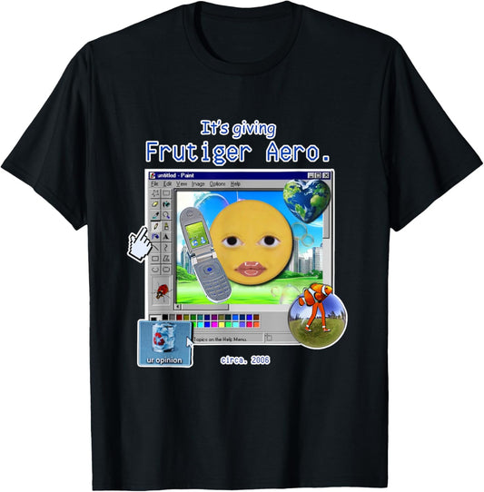 Frutiger Aero Y2K, Funny Meme Graphic, 2000s Nostalgia