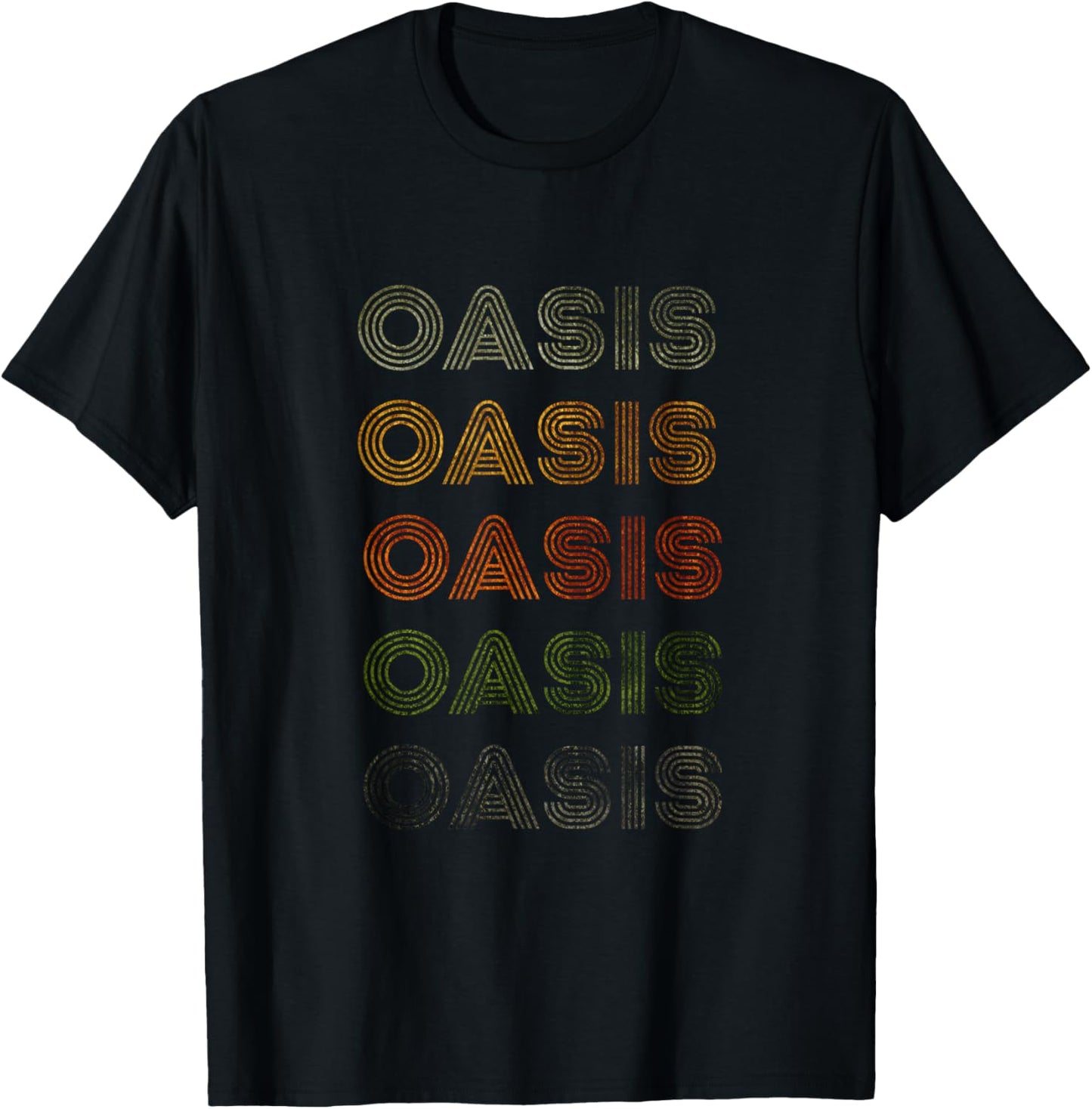 Love Heart Oasis Tee Grunge Vintage Style Black Oasis