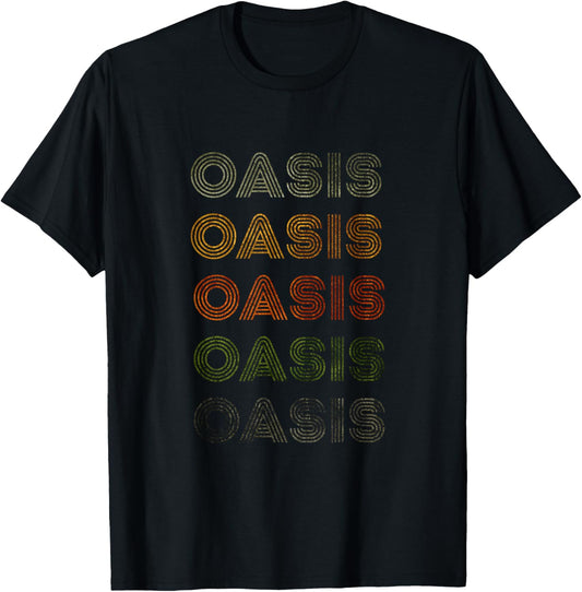 Love Heart Oasis Tee Grunge Vintage Style Black Oasis