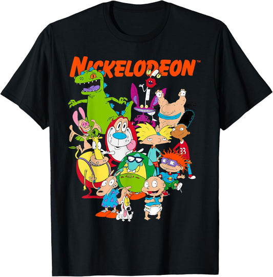 Nickelodeon Group Shot All Retro 90s Characters