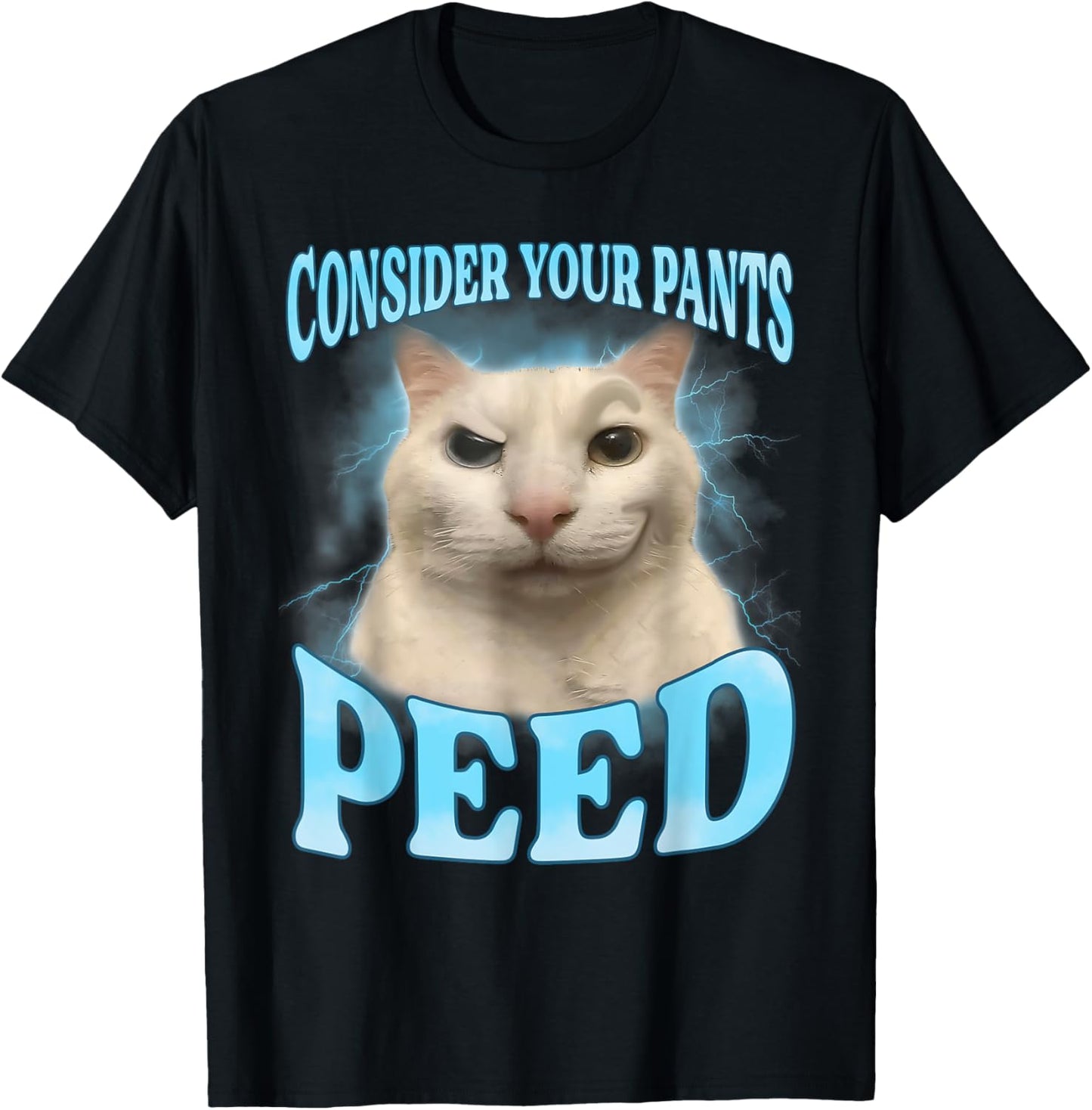 Consider Your Pants Peed Funny Freak Cat Meme Humor Saying