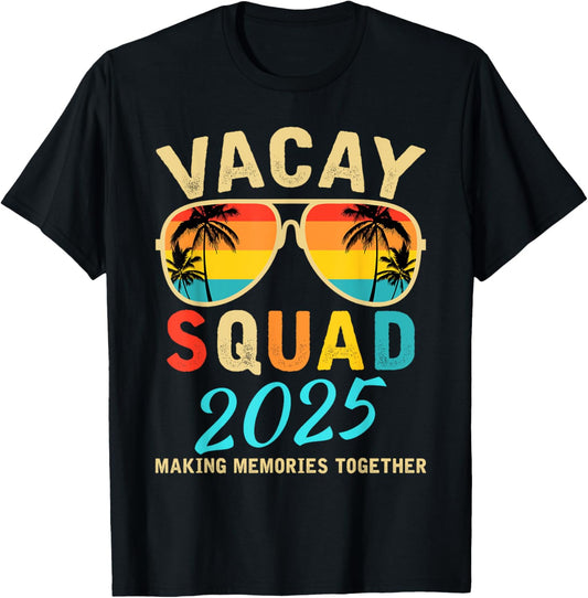 Vacay Squad 2025 Summer Vacation Family Friends Trip Palm