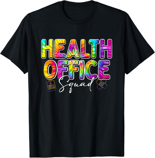 Health Office Squad Tie Dye Back To School Nurse Life