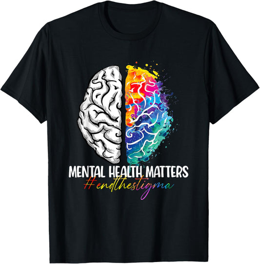 End The Stigma Mental Health Matters Tie Dye Awareness