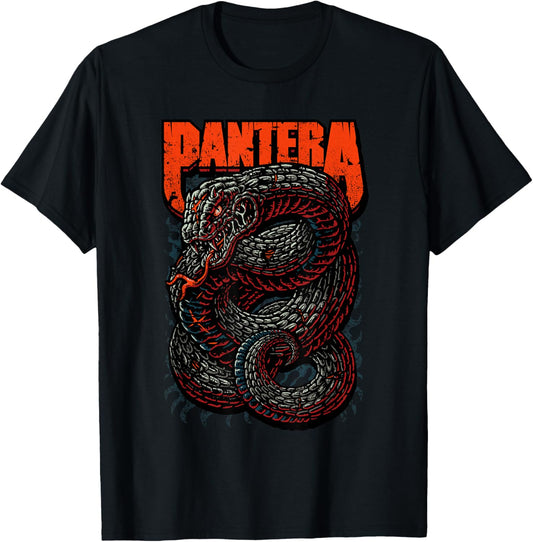 Pantera Venomous Official T-Shirt - Classic Fit, Crew Neck, Short Sleeve, Adult, Black