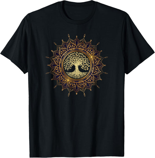 Retro Mandalas Vibe Tree Retro Tree of the Mystical Life Zen Yoga Meditation