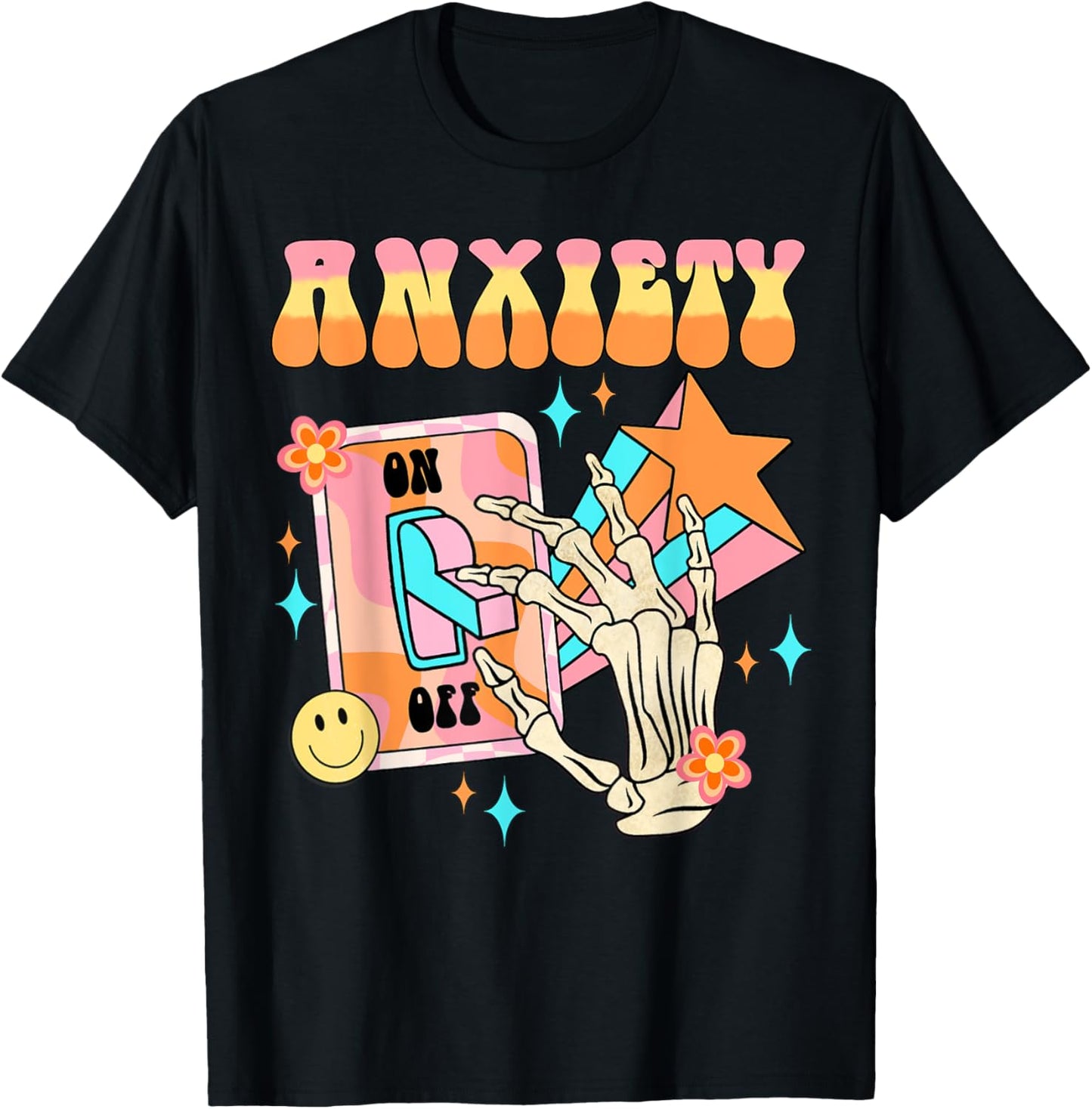 Funny anxiety off light on humor switch anxious women retro