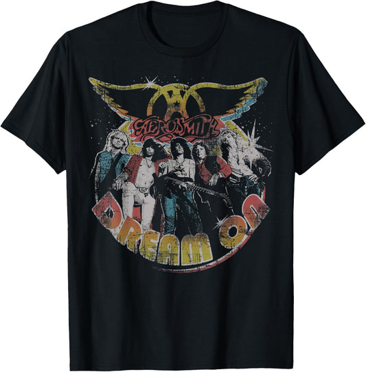 Aerosmith Unisex Adults Black Dream On Portrait
