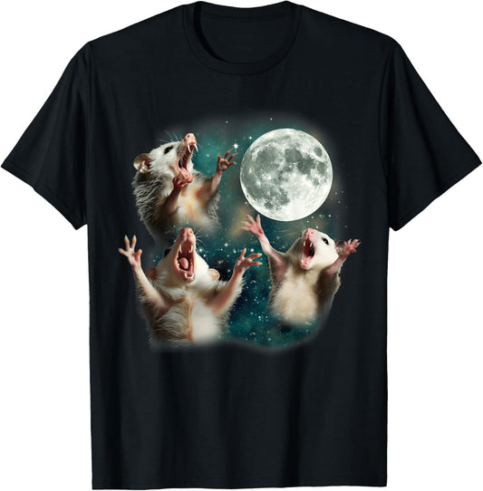 Three Possum Moon | 3 Opossum Funny Weird Cursed Meme