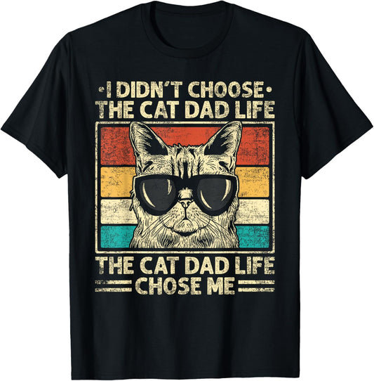 Cat Dad Shirts For Men Funny Cat Dad Father's Day Cat Daddy