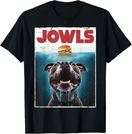 Funny Pittie Pitbull Pit Bull Jowls Burger, Bully Dog Mom