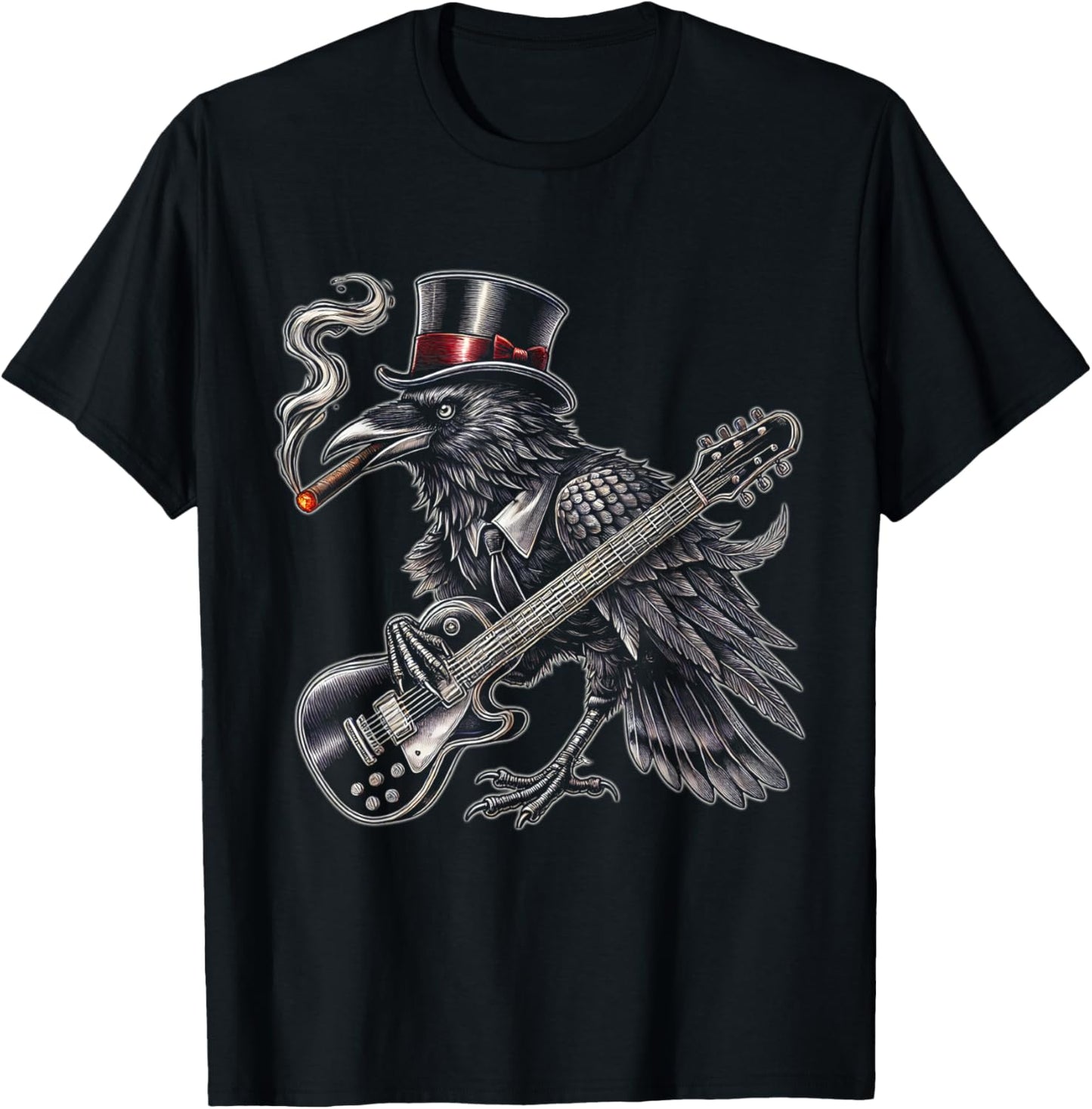 Mystical Black Raven Vintage Styles Crowes Music Bands Gifts