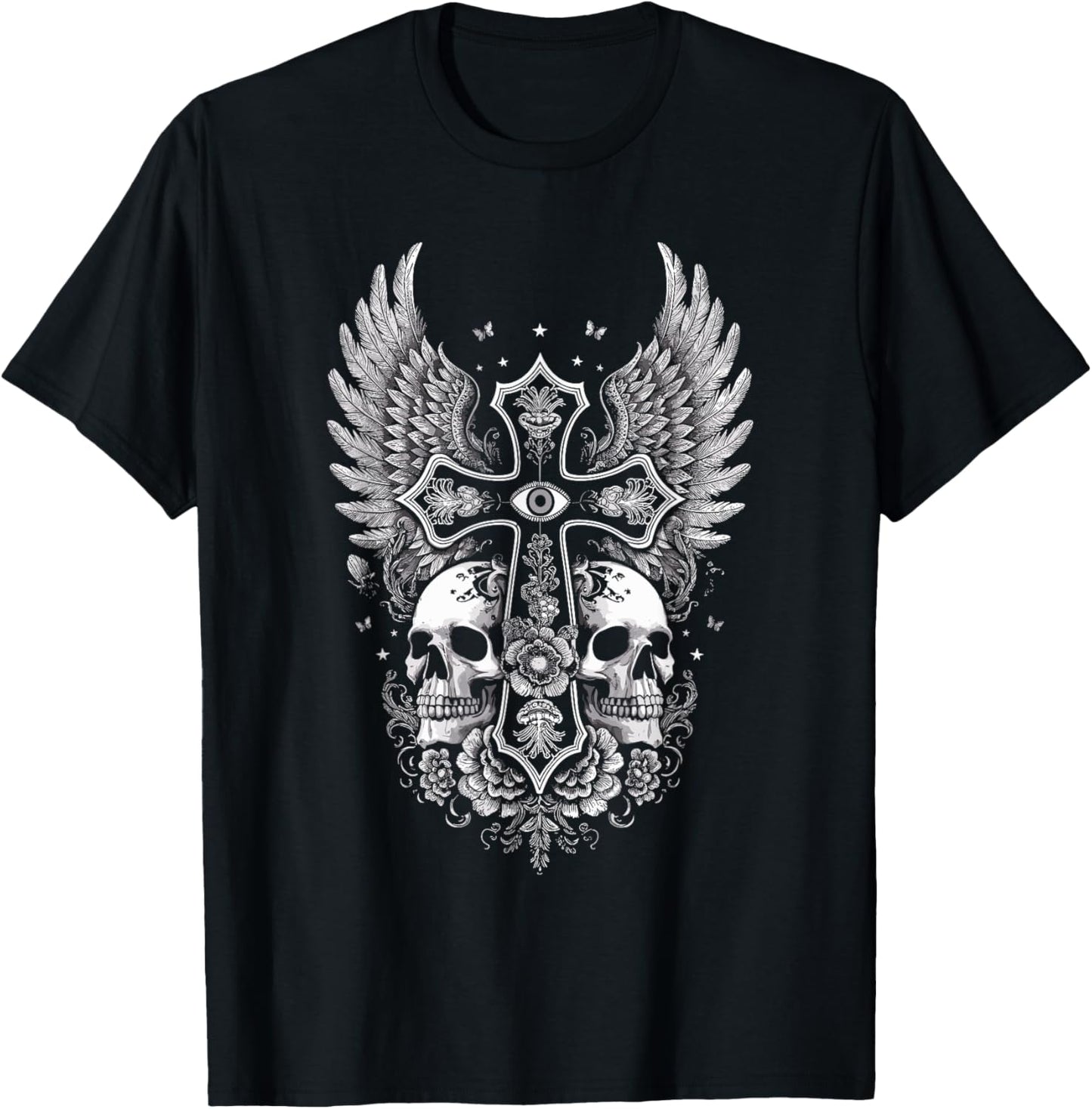 Emo Y2K Grunge Aesthetic Alt Goth Skull Cross Gothic