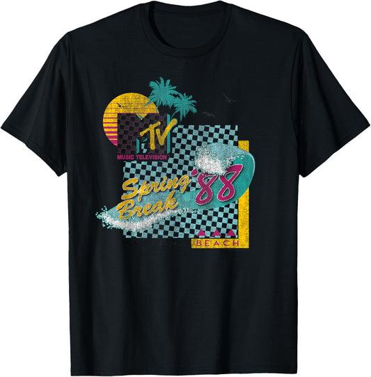 MTV Spring Break '88 Vintage Surf Graphic