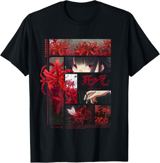 Japanese spider lilies anime flower in soft grunge aesthetic