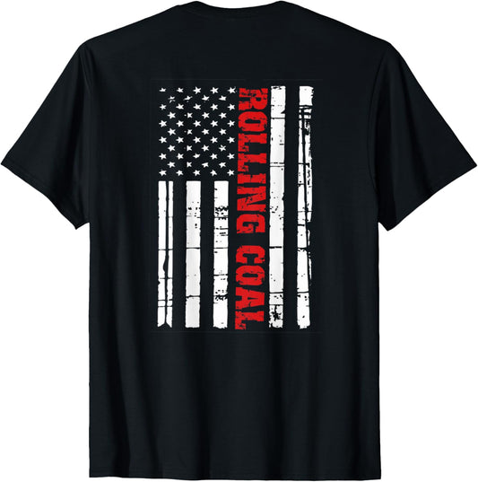 Diesel Rolling Coal Flag T Shirt Truck Turbo Brothers Mechan